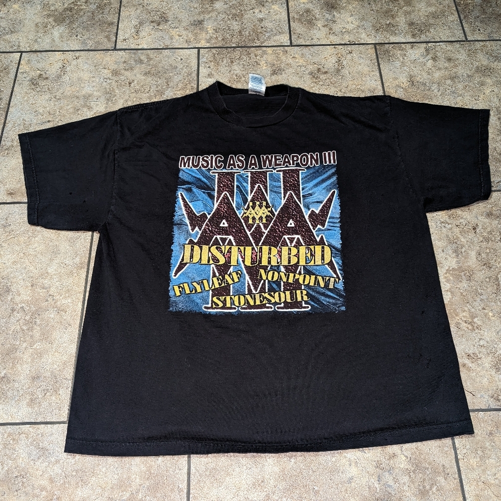 Disturbed Music As A Weapon 2006 Concert Tee Men's Xxl